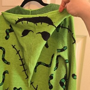 Disney Green and Black Knit Sweater